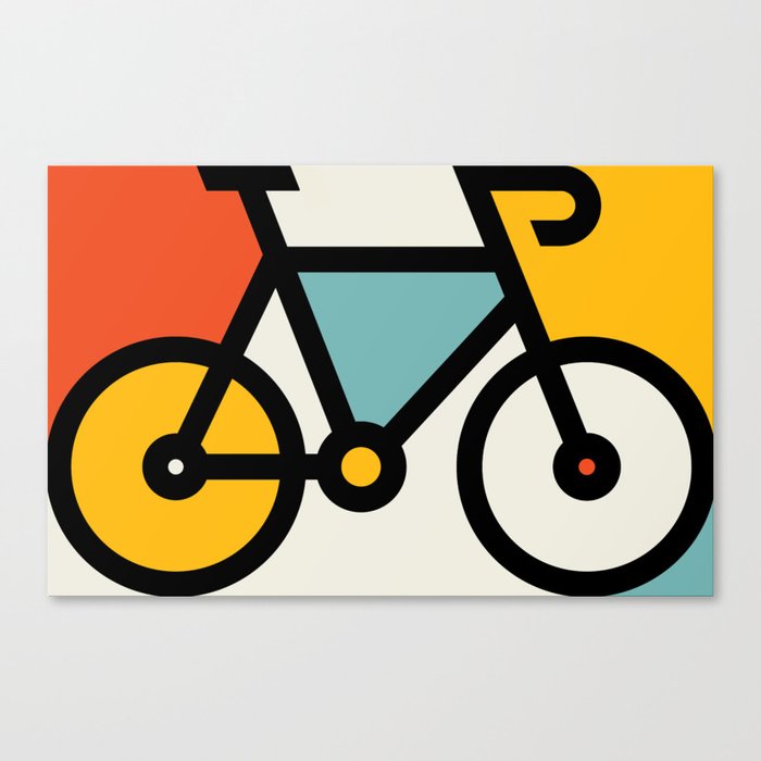 Color Bike 1 Canvas Print