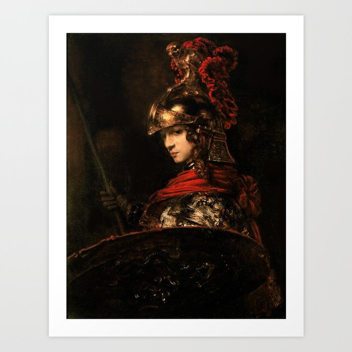 Pallas Athena by Rembrandt Catalysis Culture Special Signature Art Print