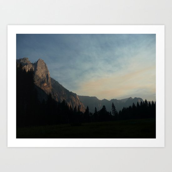Yosemite Sunset Art Print