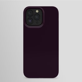 Simply Deep Eggplant Purple iPhone Case | Violet, Dark, Neutral, Plum, Solid, Illustration, Deep, Watercolor, Simple, Pattern 