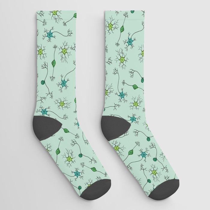 Types of Neurons on Mint Socks