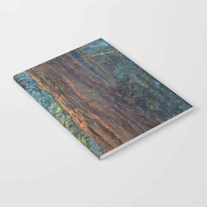 Big Basin Redwood Grove, California landscape painting by Leonora Naylor Penniman Notebook