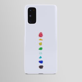 Abstract Minimalist Rainbow Sea Glass Flat Lay | LGBTQIA Android Case