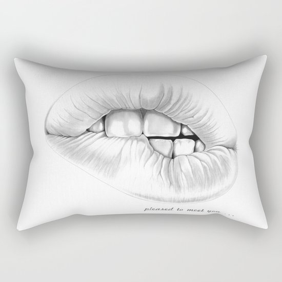 pleased to meet you ... Rectangular Pillow