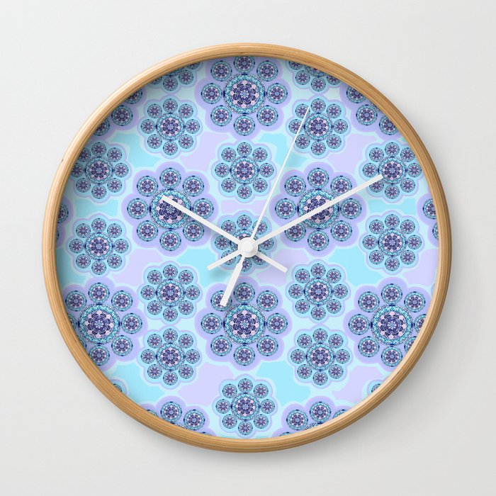 Mandala Snowflake Wall Clock