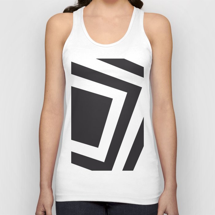 Black and white squares background Tank Top