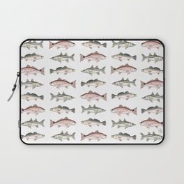 Pattern: Inshore Slam ~ Redfish, Snook, Trout by Amber Marine ~ (Copyright 2013) Laptop Sleeve