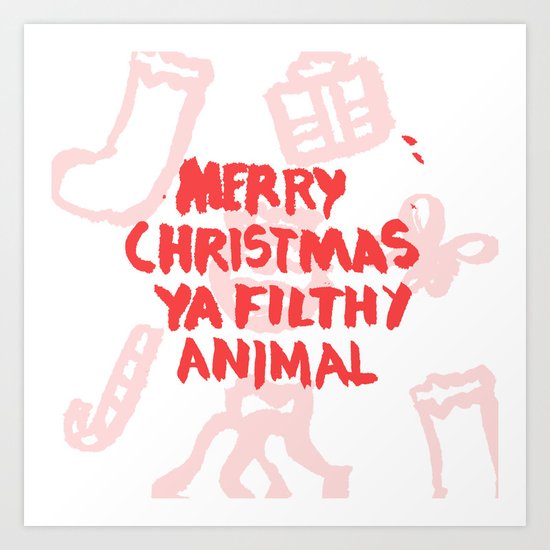 Merry christmas Art Print