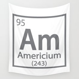 Americium - American Science Periodic Table Wall Tapestry