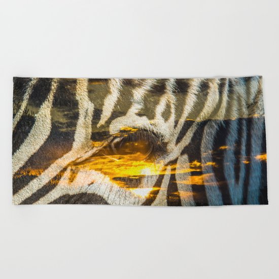 Zebra Beach Towel