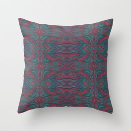 psychedelic color mayhem Throw Pillow