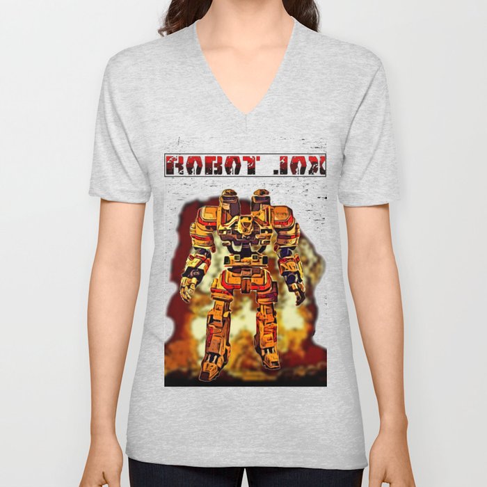 Robot Jox V Neck T Shirt