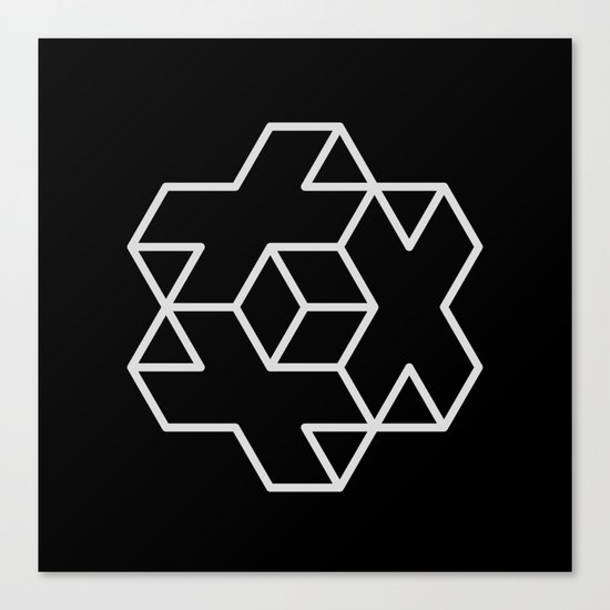 Positive Dice Canvas Print