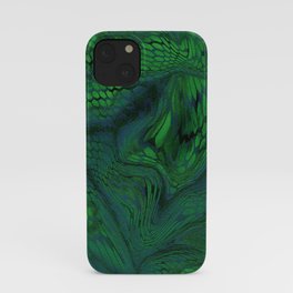 green iguana iPhone Case