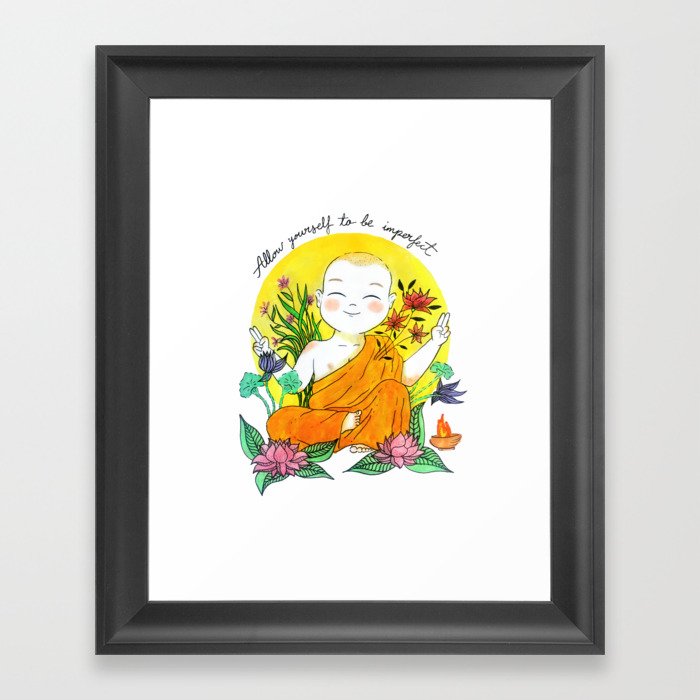 The Buddhist Monk Framed Art Print