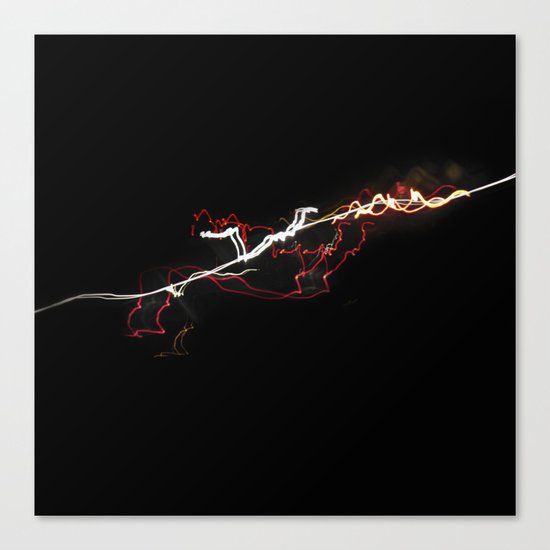 Light trails Canvas Print