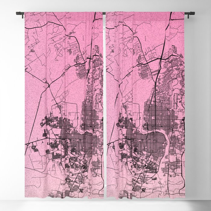 Laredo, USA - Aesthetic City Map Blackout Curtain