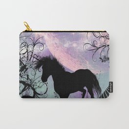 Black unicorn Silhouette Carry-All Pouch