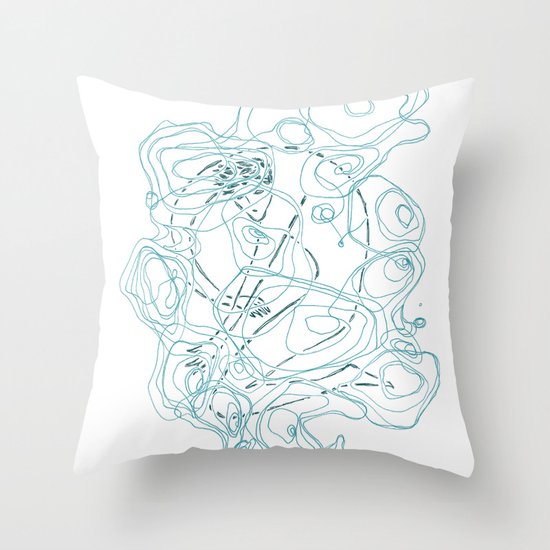 Drowning Throw Pillow