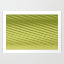 Comic background. Halftone dotted retro pattern with circles, dots, design element. Pop art style. Vintage illustration Green color Art Print