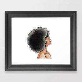 "Breathe in Babe" - Hand Painted Watercolor Design Framed Art Print
