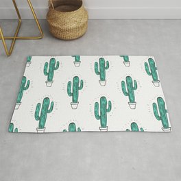 Cactus Pattern Rug