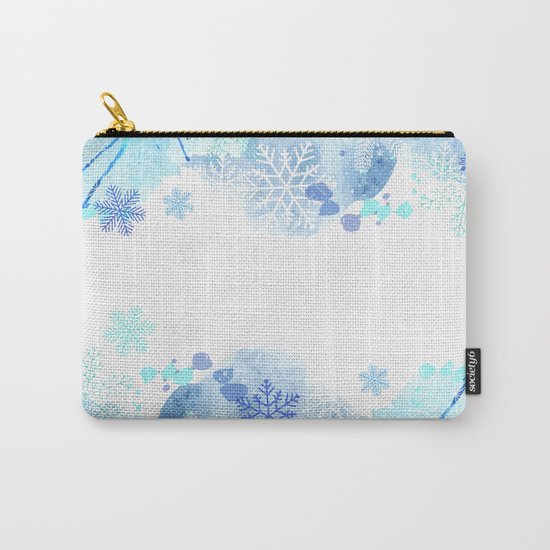 Snowflakes Carry-All Pouch