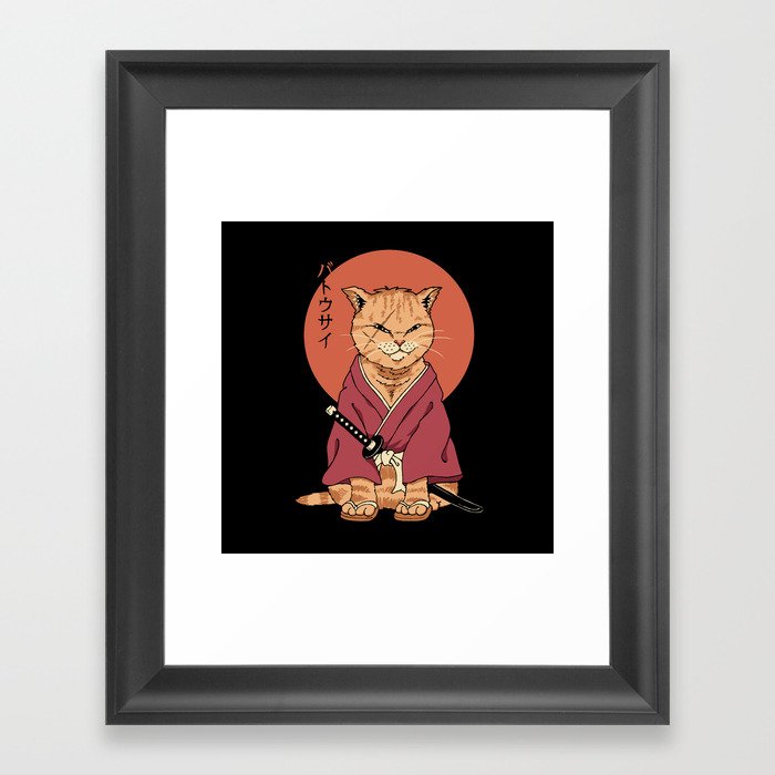 Neko Battousai Framed Art Print