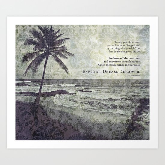 island paradise Art Print