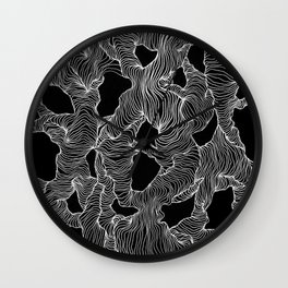 Inverted Reticulate Wall Clock