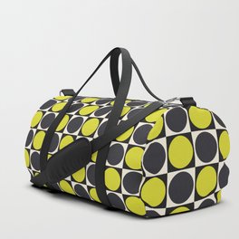 Colorful Dotted Checkered Retro Polka Dot Checkerboard Checked Dots Pattern Duffle Bag