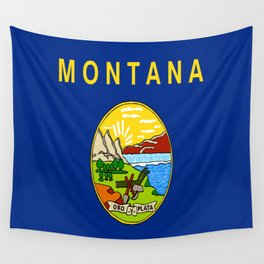 flag of montana,america,usa,big sky,treasure state, montanan,west,Billings,missoula,great falls Wall Tapestry