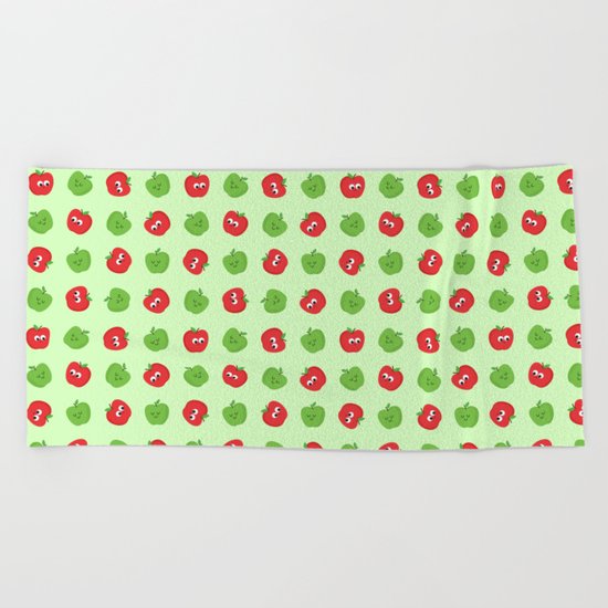Happy Apples Beach Towel