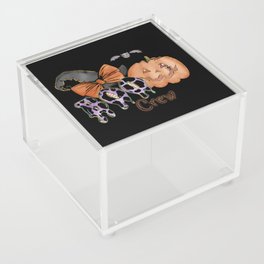 Boo Crew funny Halloween Spider Ghost Acrylic Box