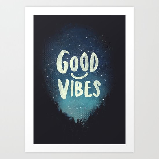 GOOD VIBES V.2 Art Print