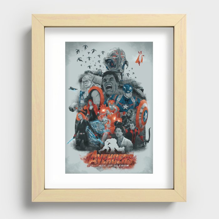 Age of ultron Recessed Framed Print
