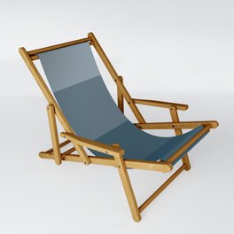 Minimal Retro Sunset / Sunrise - Ocean Blue Sling Chair