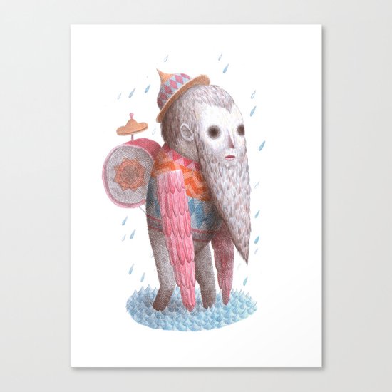 Rain Walker Canvas Print