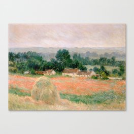 Haystack at Giverny by Claude Monet Canvas Print