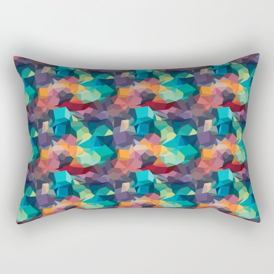Abstract Colorful Pattern Rectangular Pillow