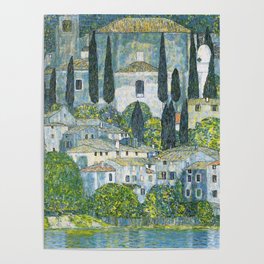 Gustav Klimt - Church in Cassone Poster