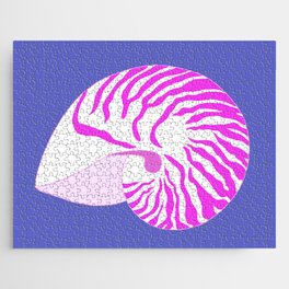 Purple Nautilus Shell Jigsaw Puzzle