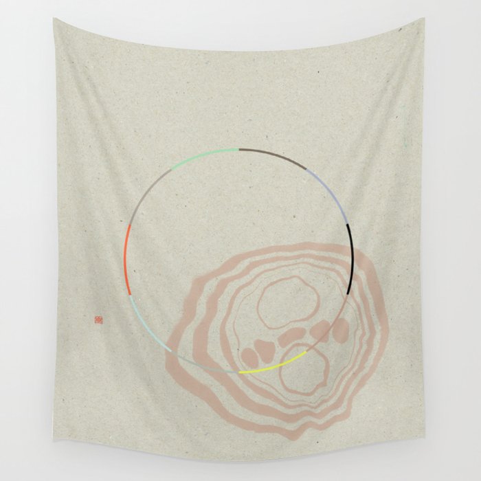 Overlapping Realities (Etude Circulaire n° 16) Wall Tapestry