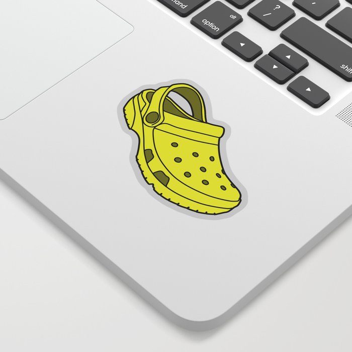 Yellow crocs clearance sticker