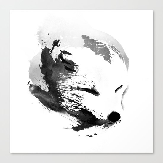 White Fox Canvas Print