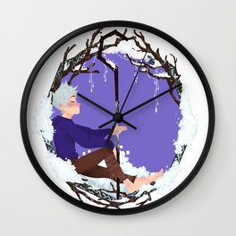 Jack Frost Circlet Wall Clock