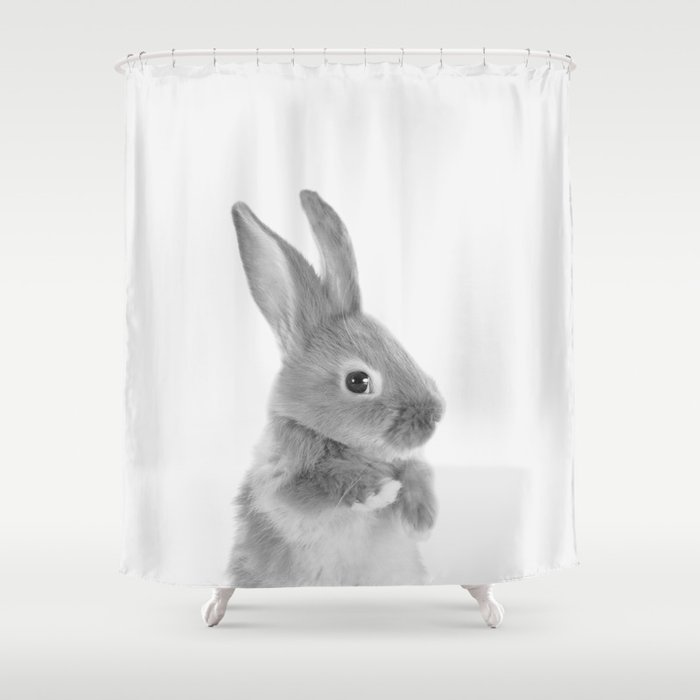 Little Rabbit Shower Curtain By Taiprints Society6 Little Rabbit Shower Curtain