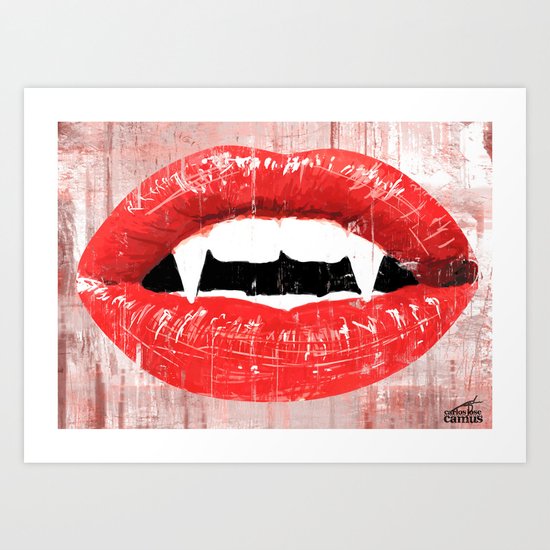 Vampire's Kiss Art Print