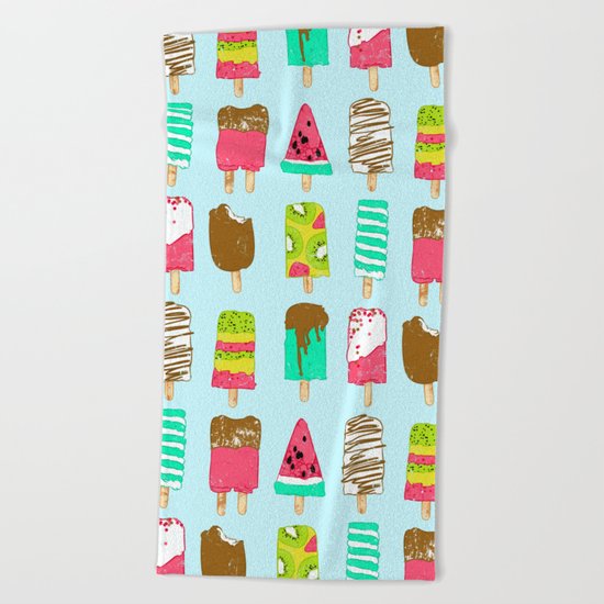 Ice Cream Time Beach Towel