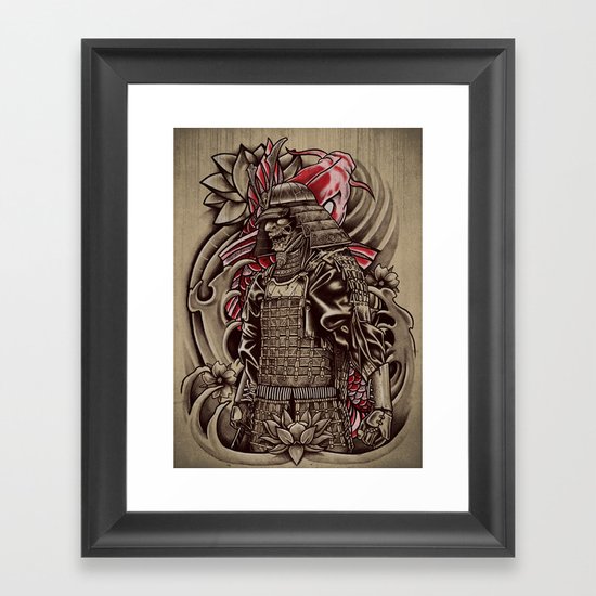 Samurai Koi Framed Art Print